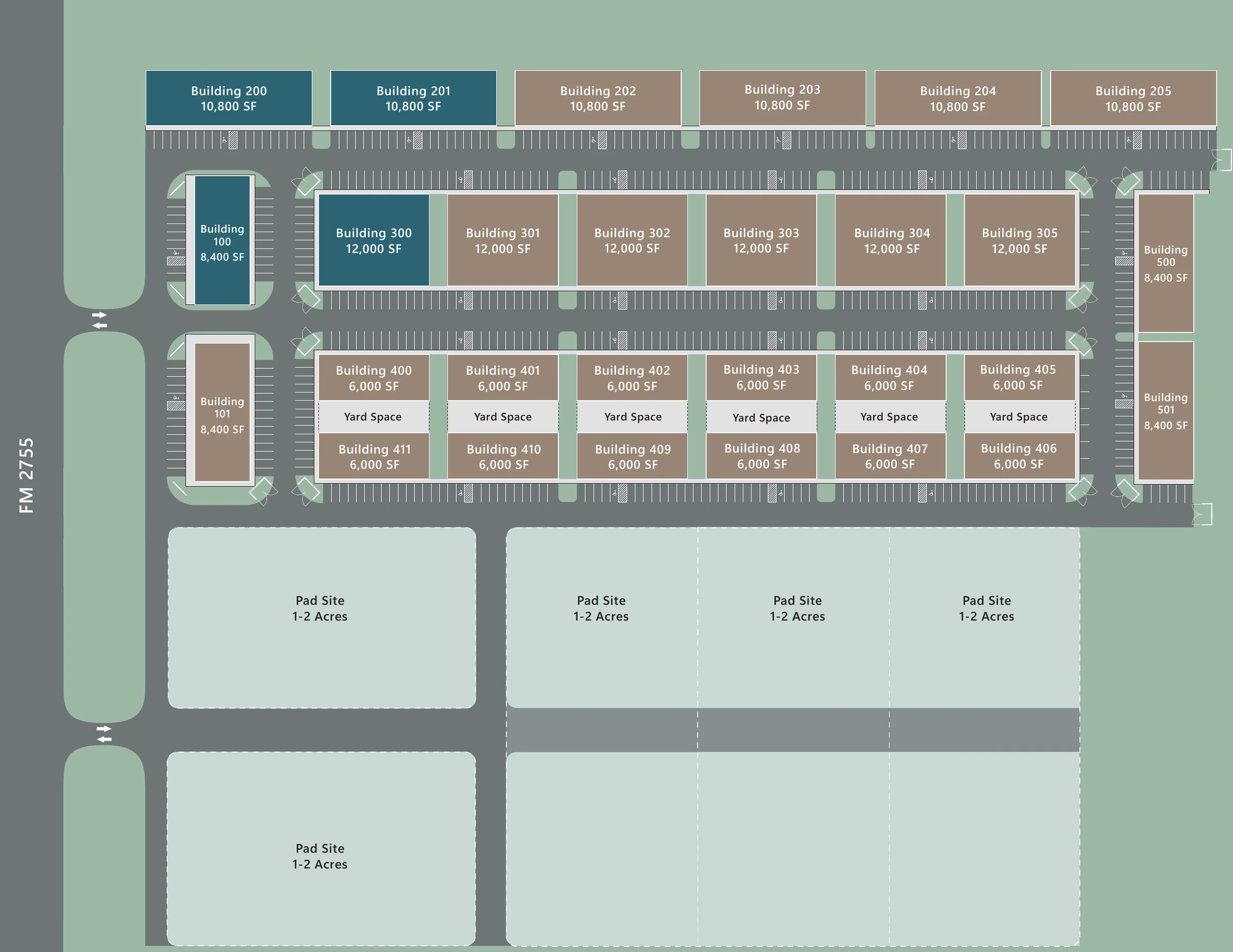 Lavon Flex Industrial Park site plan